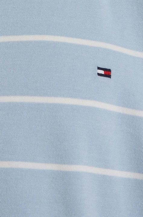 Tommy Hilfiger t-shirt bawełniany dziecięcy kolor niebieski wzorzysty