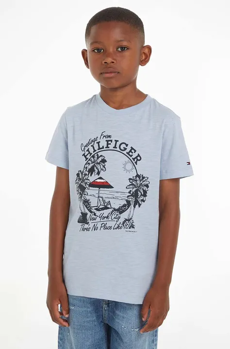 Tommy Hilfiger tricou de bumbac pentru copii cu imprimeu