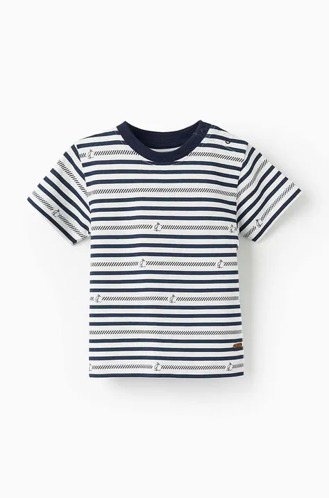 Бавовняна футболка для немовлят zippy візерунок