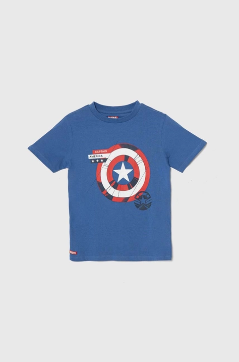 zippy t-shirt in cotone per bambini x Marvel colore blu