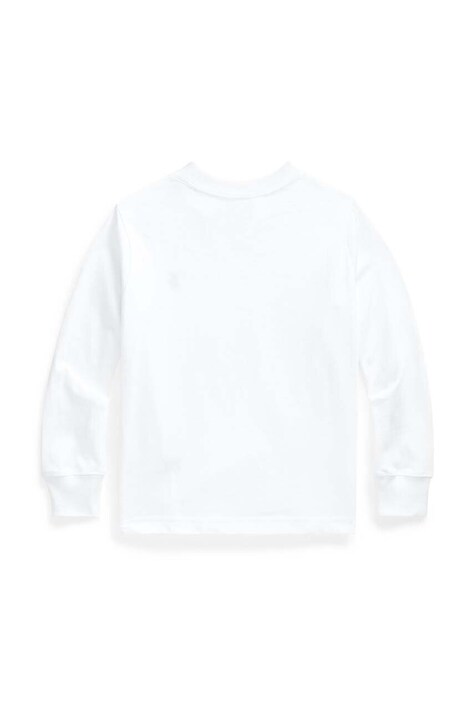 Дитячий бавовняний лонгслів Polo Ralph Lauren — SS24-TSB0MS, білий — фото 2