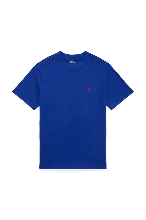 Dječja pamučna majica kratkih rukava Polo Ralph Lauren boja: tamno plava, bez uzorka, 323832904096