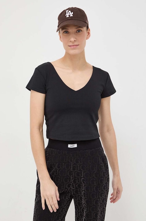 Guess tricou femei, culoarea negru