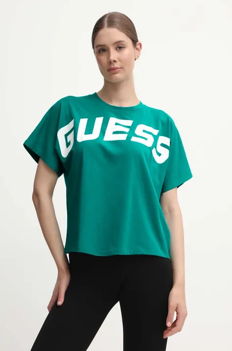Tričko Guess dámsky, zelená farba