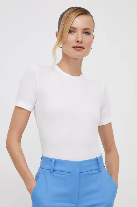 Μπλουζάκι Calvin Klein χρώμα: άσπρο