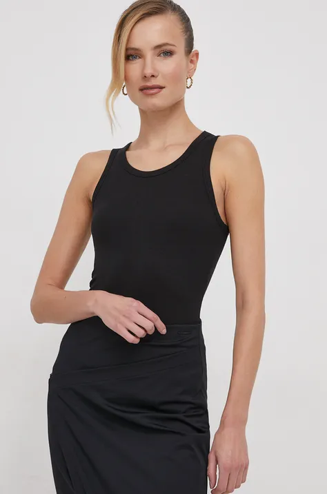Top Calvin Klein dámsky,čierna farba,K20K206406