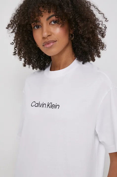 Памучна тениска Calvin Klein в бяло K20K206778