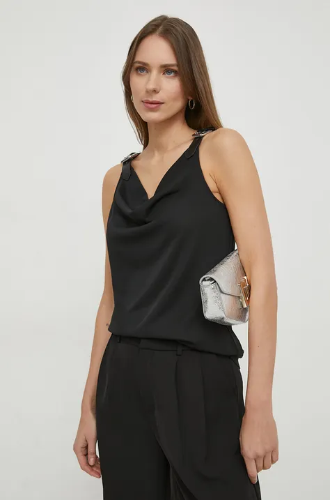 Lauren Ralph Lauren bluzka kolor czarny gładka