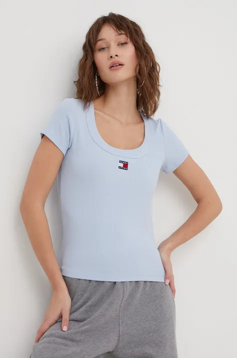 Tommy Jeans t-shirt donna colore blu