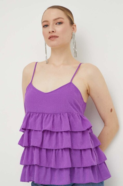 Twinset top femei, culoarea violet