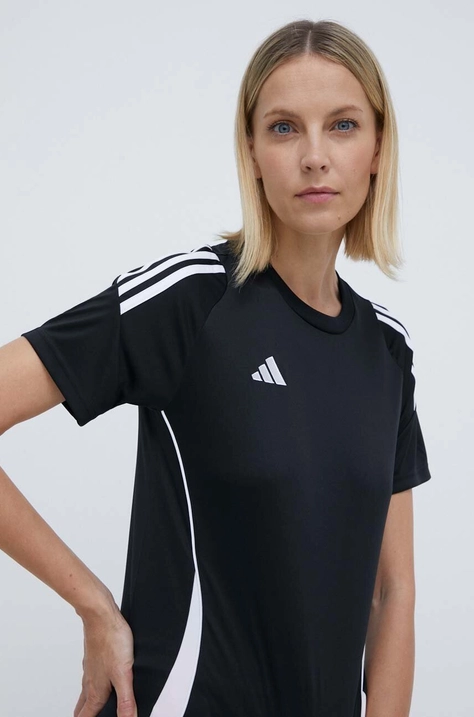 Kratka majica za vadbo adidas Performance Tiro 24 črna barva