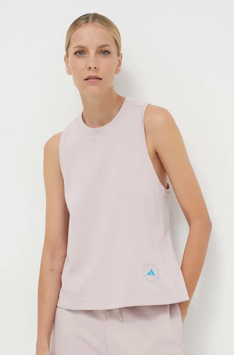Top adidas by Stella McCartney χρώμα: ροζ