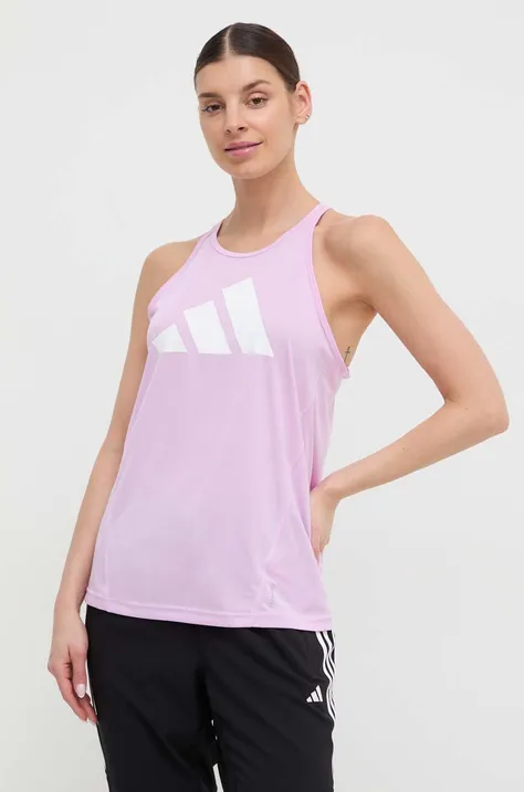 Τοπ για τρέξιμο adidas Performance Run It Run It χρώμα: ροζ IN0121