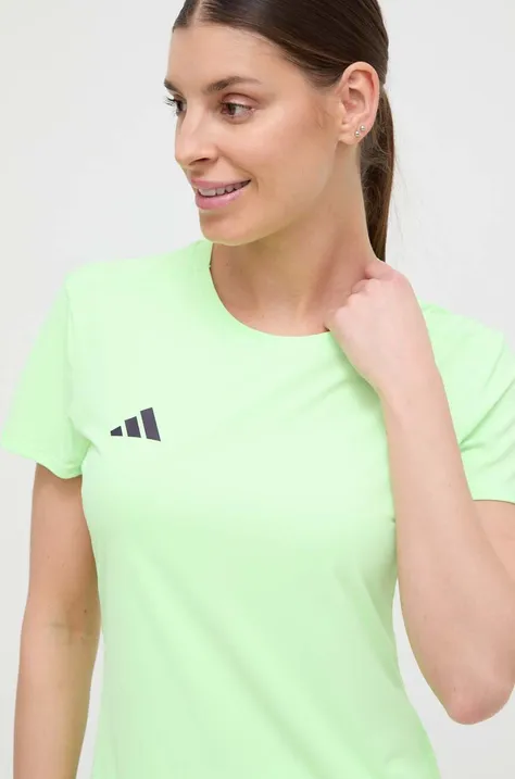 Μπλουζάκι για τρέξιμο adidas Performance Adizero χρώμα: πράσινο