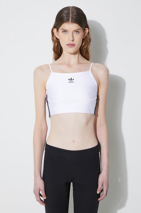 Топ adidas Originals жіночий колір білий