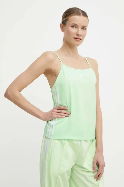 Топ adidas Originals женский цвет зелёный с аппликацией IN8370