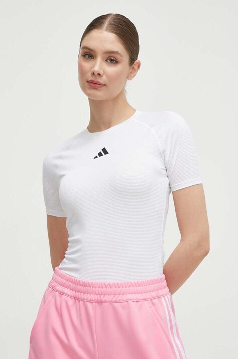 adidas Performance tricou de ciclism Cycling Baselayer culoarea alb IP9960