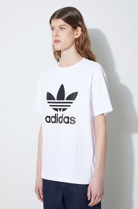 Футболка adidas Originals жіночий колір бежевий