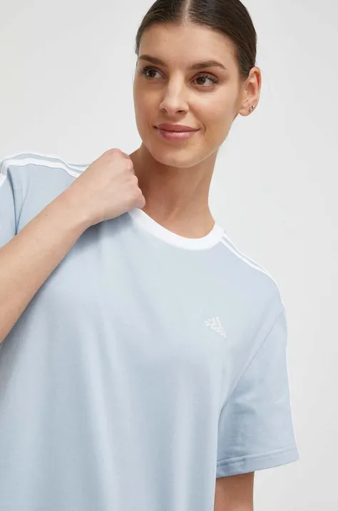 Хлопковая футболка adidas женский