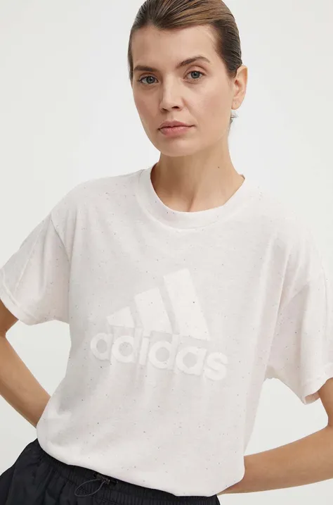 adidas t-shirt női, rózsaszín, IS3629
