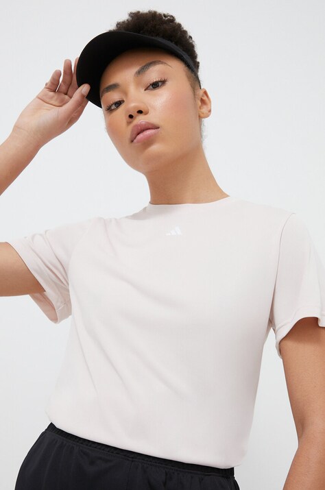 Тениска за трениране adidas Performance в бежово IT9225