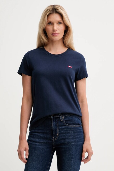 Levi's tricou din bumbac culoarea rosu