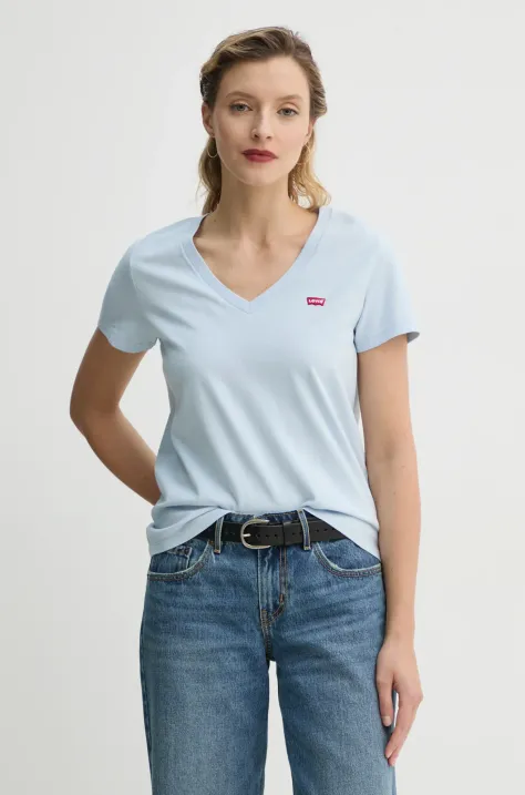 Levi's t-shirt in cotone donna colore blu