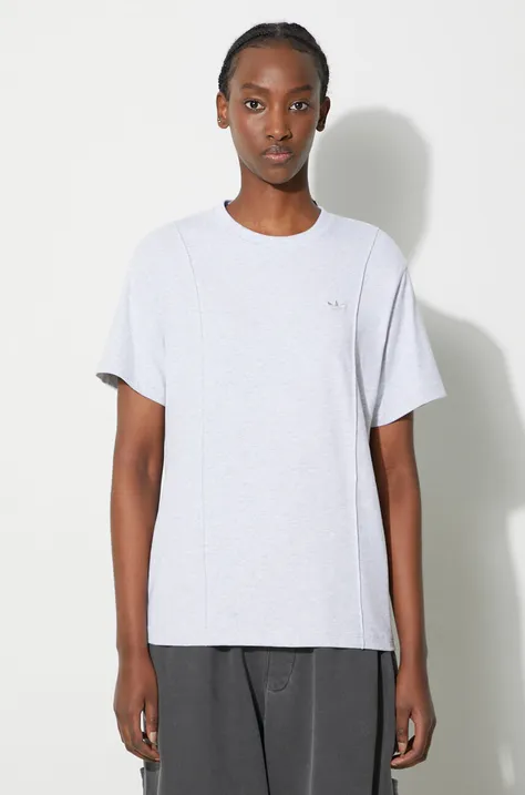 adidas Originals t-shirt Premium Essentials Tee women’s gray color IK5776