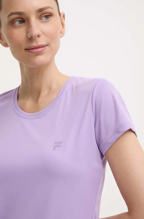 Μπλουζάκι για τρέξιμο Fila Ramatuelle χρώμα: μοβ, FAW0709