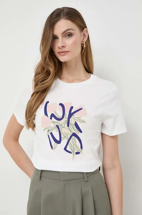 Weekend Max Mara t-shirt bawełniany damski kolor biały 2415971051600