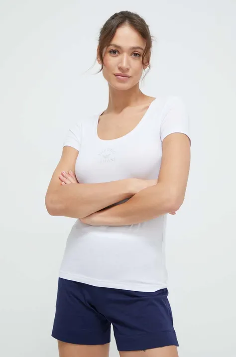 Домашна тениска Emporio Armani Underwear в бяло