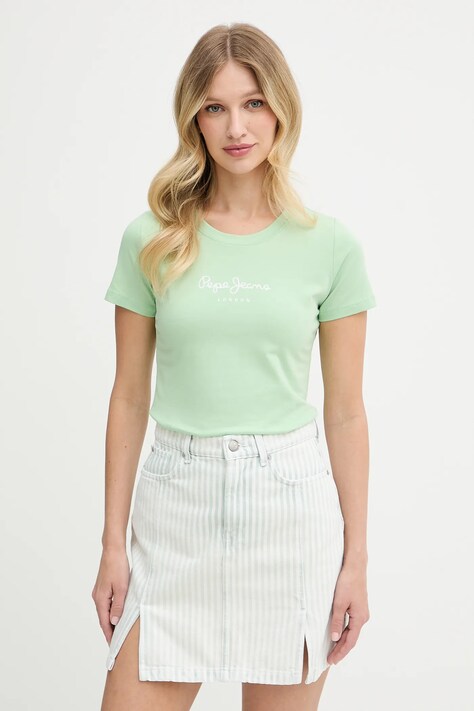 Pepe Jeans tricou NEW VIRGINIA SS N culoarea portocaliu, PL505202
