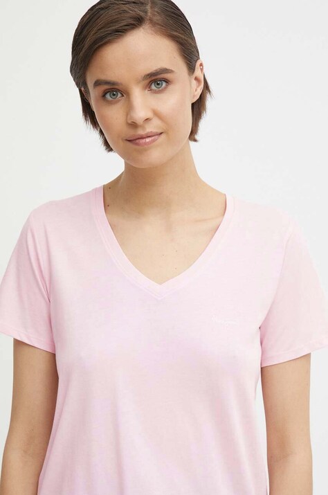 Бавовняна футболка Pepe Jeans LORETTE V NECK — фото 3