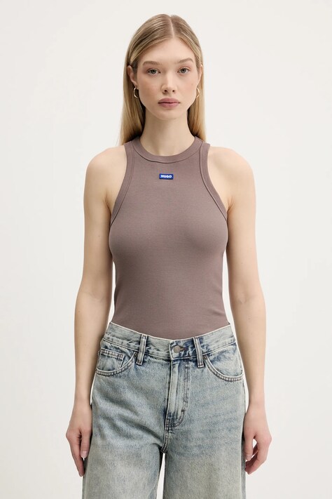 Hugo Blue top culoarea negru, 50508857