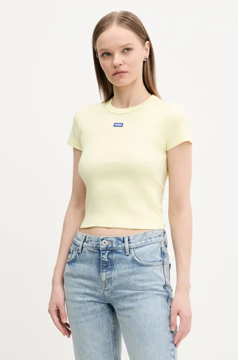 Hugo Blue t-shirt donna colore giallo 50510749