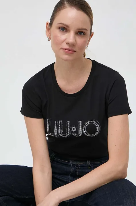 Liu Jo t-shirt in cotone donna colore nero