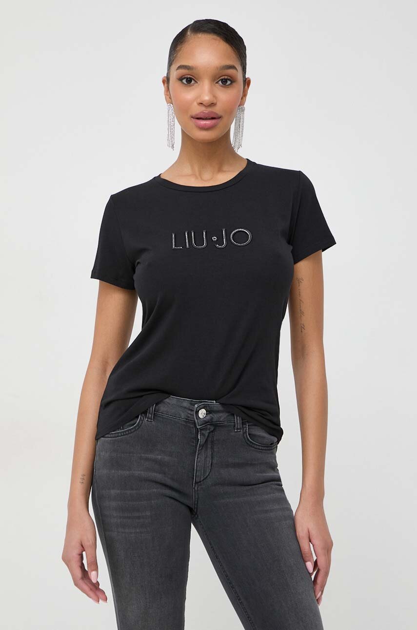 Liu Jo tricou femei, culoarea negru