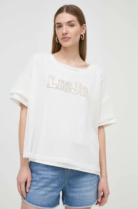 Liu Jo t-shirt női, bézs