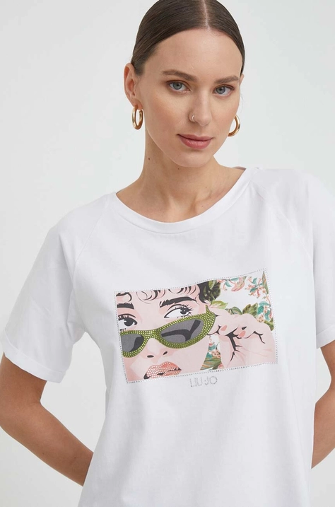 Liu Jo tricou femei, culoarea alb