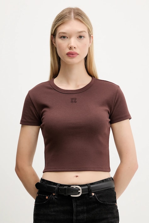 HUGO tricou culoarea negru, 50512000