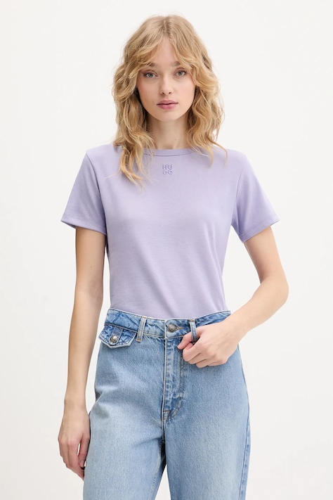 Тениска HUGO дамска в тъмносиньо 50512002