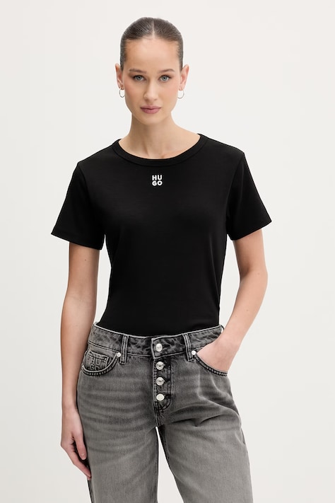 HUGO tricou culoarea bleumarin, 50512002