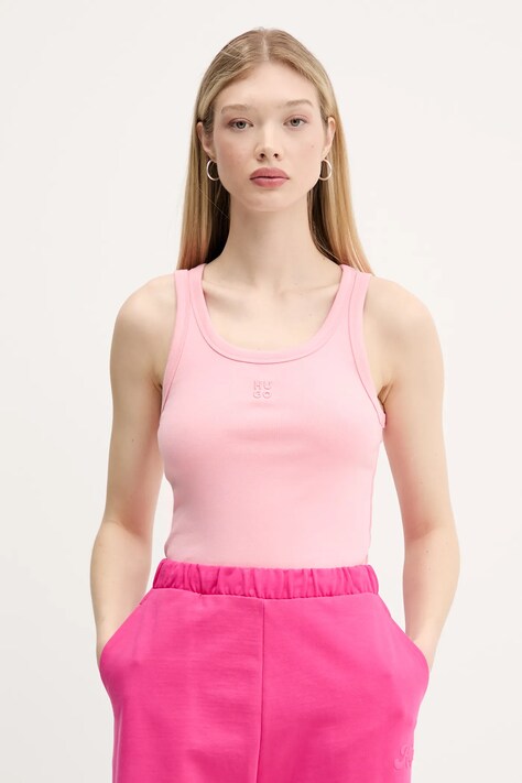 HUGO top culoarea violet, 50514489