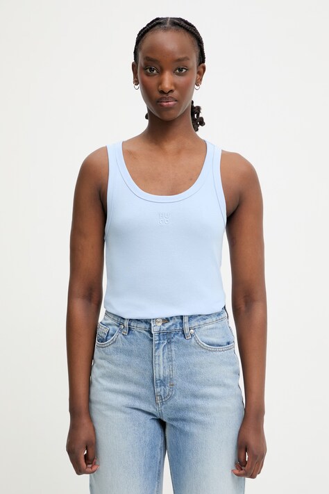 HUGO top da donna Datamia blu 50514489