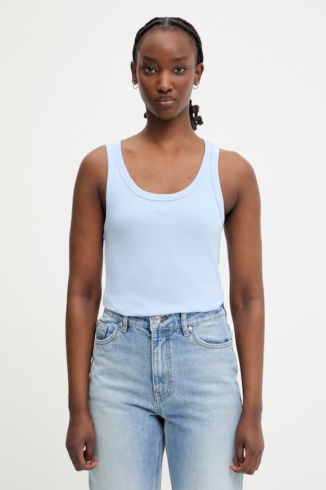 HUGO top da donna Datamia blu 50514489