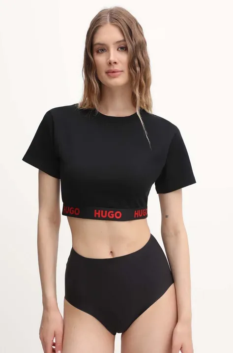 HUGO t-shirt lounge kolor czarny
