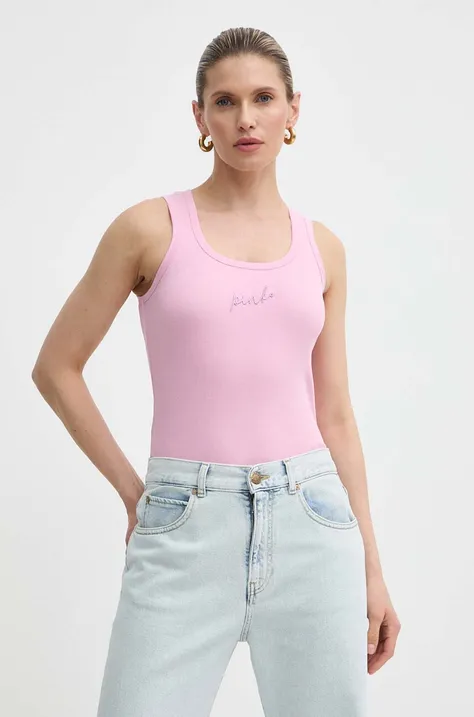 Top Pinko Answear Exclusive za žene, boja: ružičasta, 100807 A22R