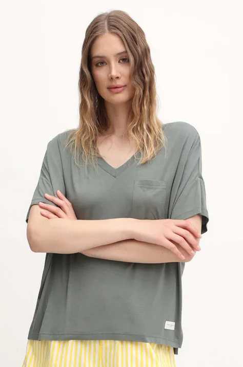 Tommy Hilfiger t-shirt női, zöld