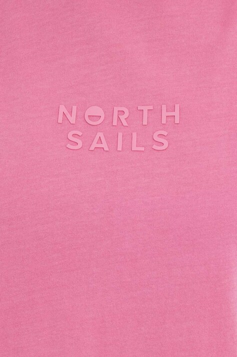Бавовняна футболка North Sails — SS24-TSD117, рожевий — фото 5
