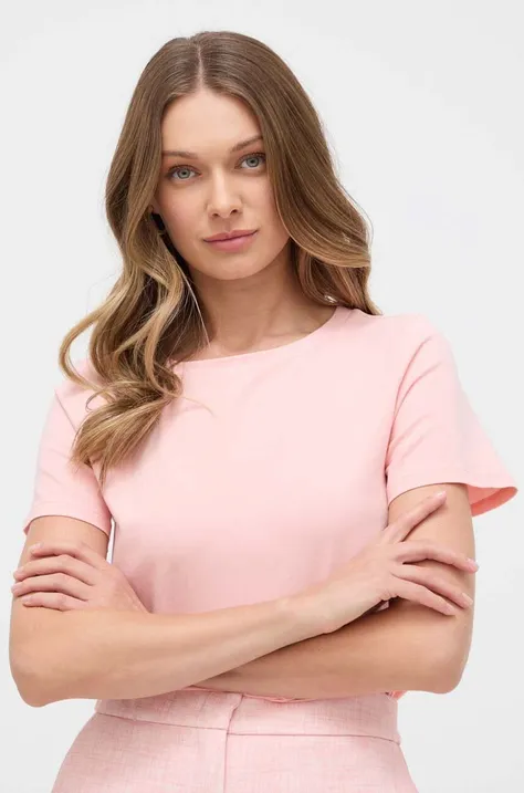 Weekend Max Mara t-shirt damski kolor różowy 2415971042600